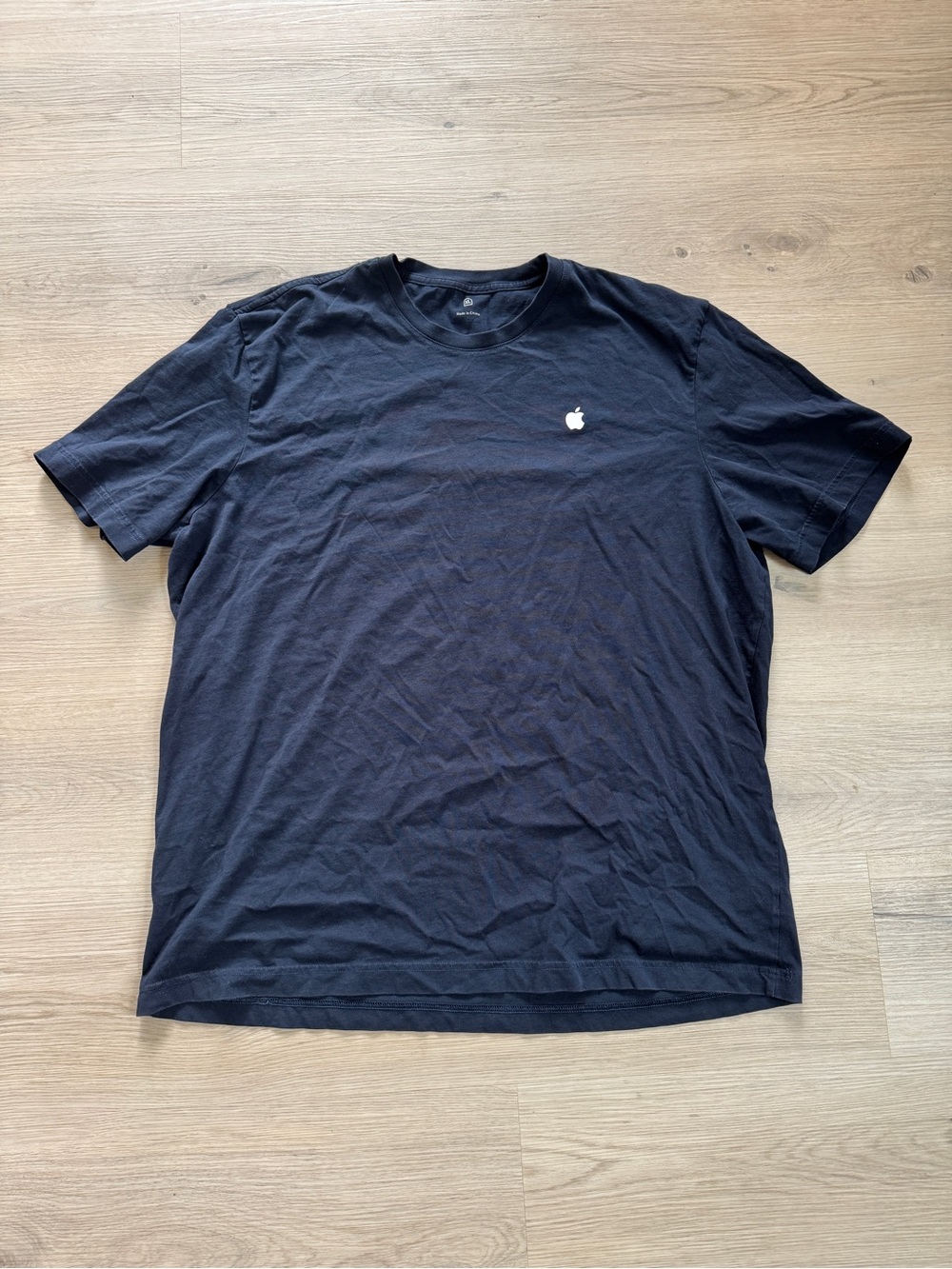 Apple Employee Black Logo Cotton T-Shirt Menβs XL Tech Corporate Promo